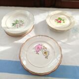 Assorted 18 old flower plates