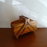 Worker to lay vintage wood