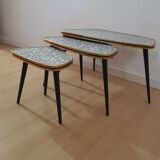 Nesting tables formica 50s