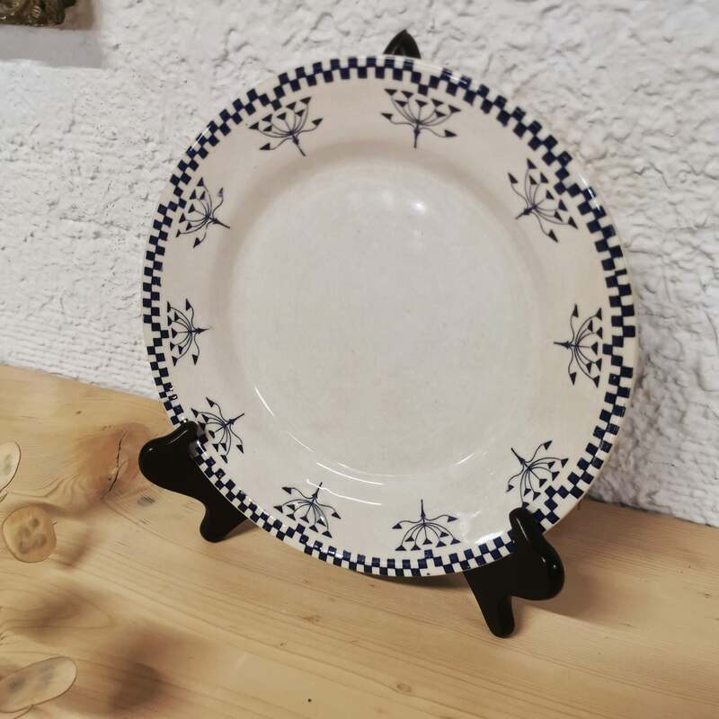 Flat plate - Service Damier de Creil and Montereau