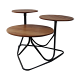 Coffee table 3 walnut trays