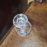 Glass candle holder