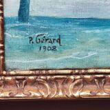 Peinture à l'huile de P. Gérard