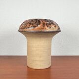 Mid-century modern stoneware mushroom vase by Haico Nitzsche for Søholm, 1960s.