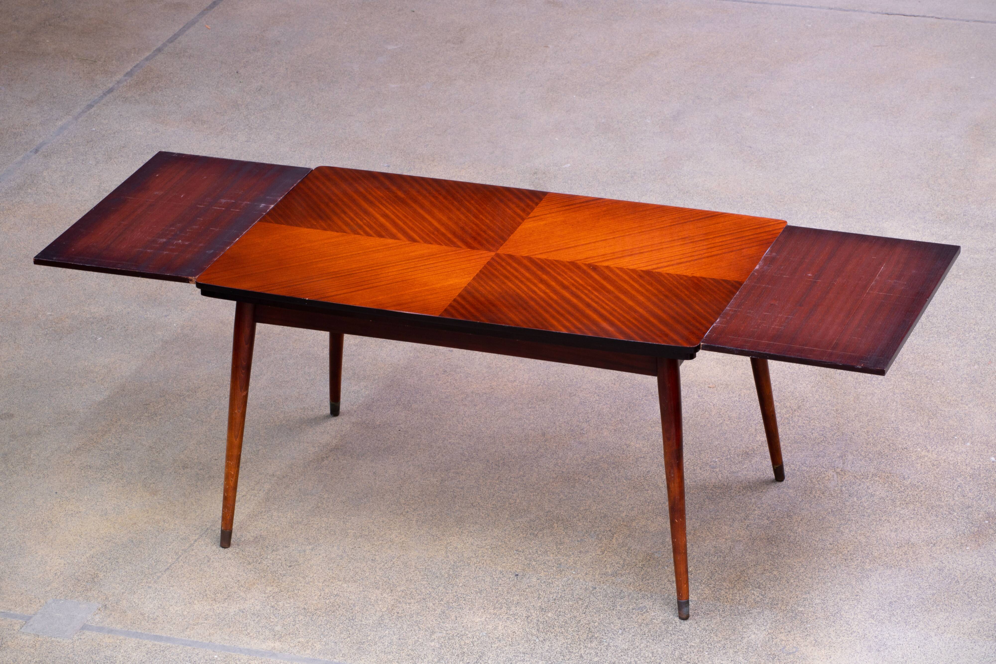 Scandinavian mahogany dining table 1960