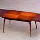 Scandinavian mahogany dining table 1960
