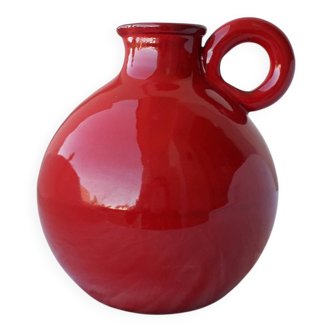 Pichet rouge céramique