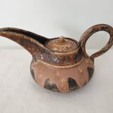 Théière en terre cuite émaillée Art DÉco signée Marcellus Aubry, années 1930