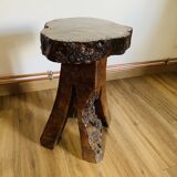 Solid wood serving trolley