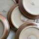 6 Arnon stoneware cheese plates.