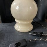 Onyx globe lamp