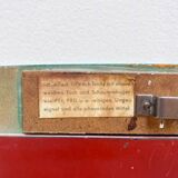 Miroir mural vintage en bois – vert foncé, années 70