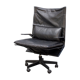 Leather desk armchair by Bernini Italia Anni '80