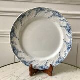 Round dish in Iron Earth K&G Lunéville model "Angèle" late 19th century