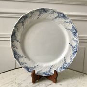 Round dish in Iron Earth K&G Lunéville model "Angèle" late 19th century