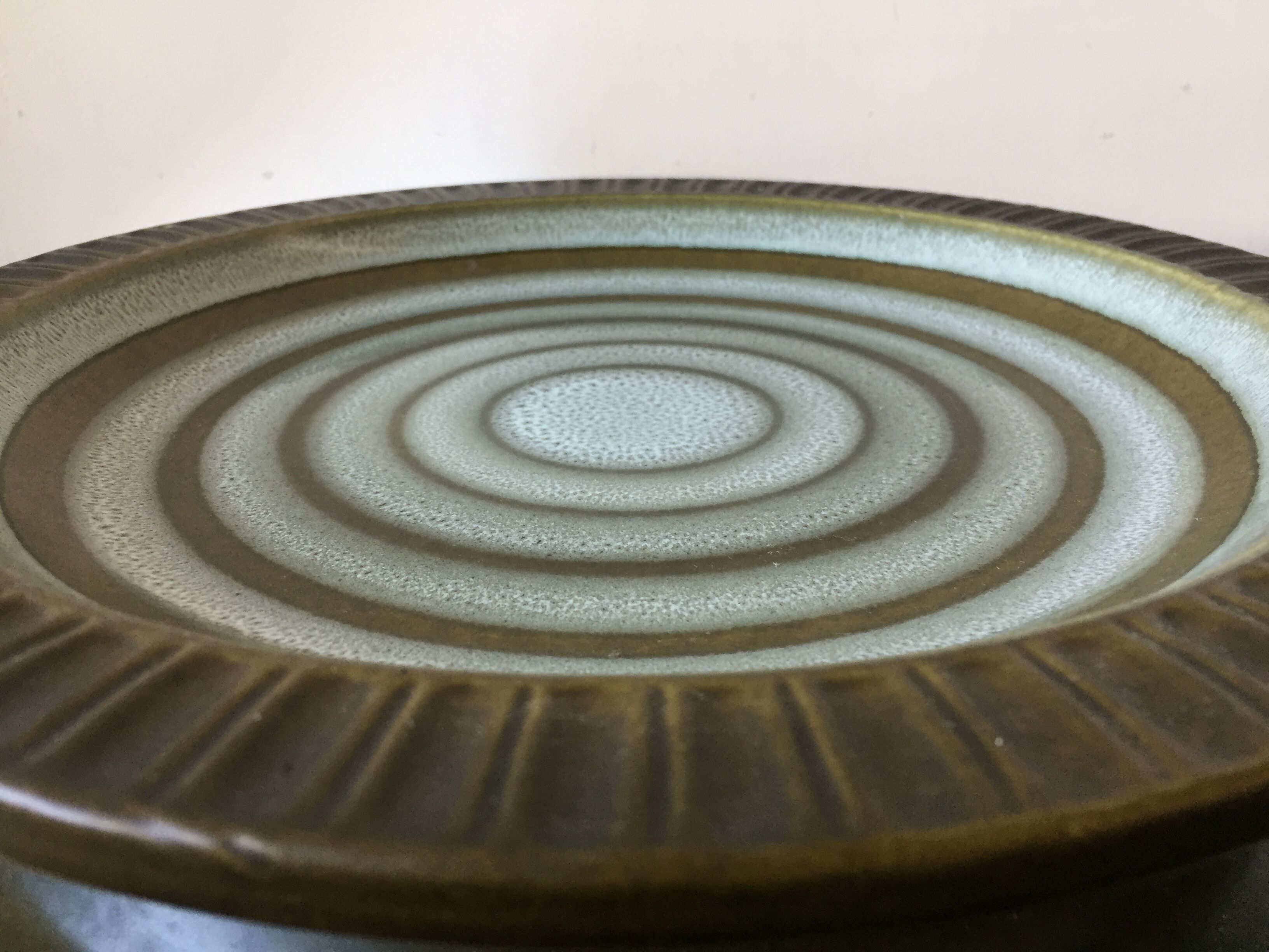 Assiette Knabstrup Denmark 1960’s Glazed Ceramic Decorative plate