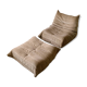 Chair and ottoman Togo by Michel Ducaroy for Ligne Roset