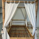 Tabby bamboo canopy bed