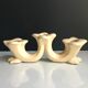Pair of ceramic candlesticks, 40 years