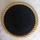 Round mirror in rope 1950s 35,5cm