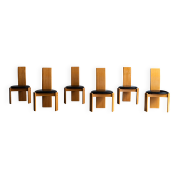 Set of 6 dining chairs by Mario Marenco