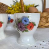 Vintage Arcopal flowers eggcups