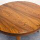 Scandinavian extendable round table in rosewood, 60s-70s