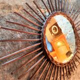 Rattan mirror