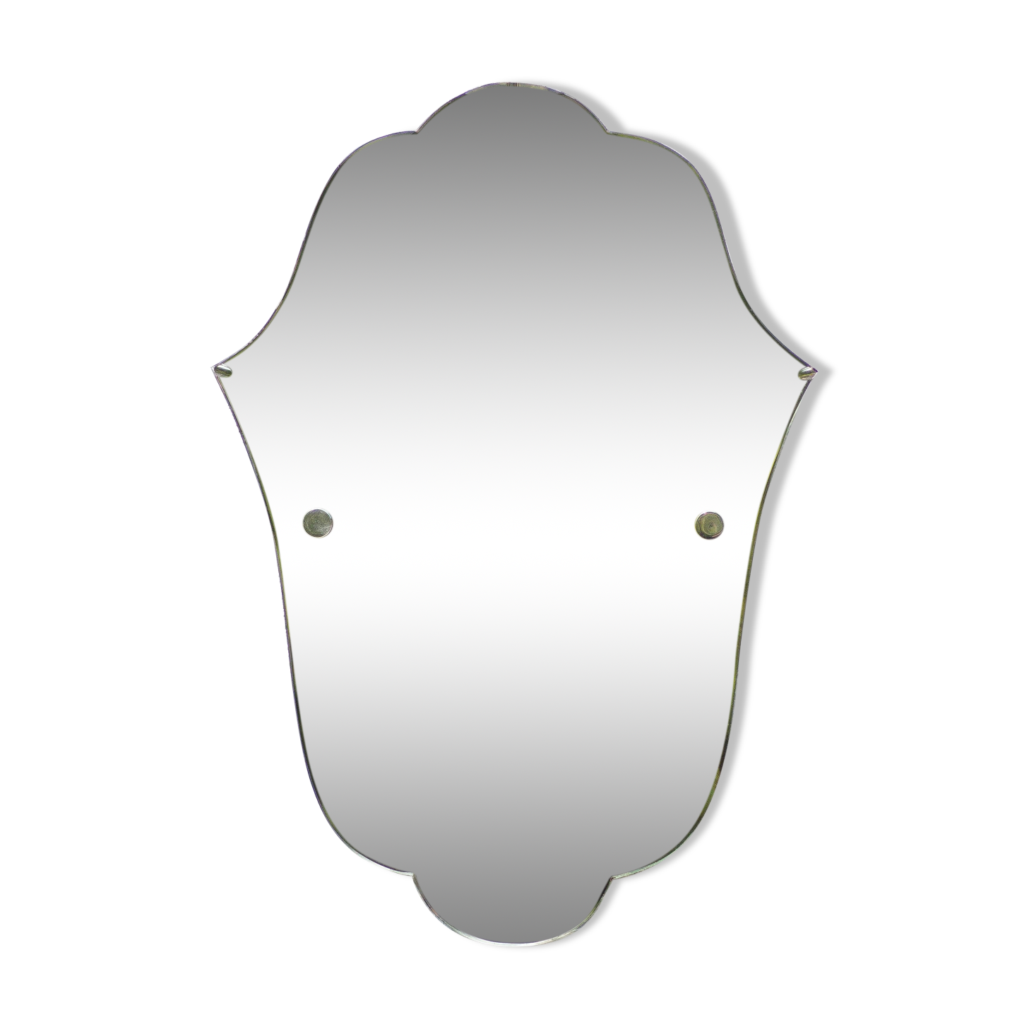 Art deco mirror, wall mirror, Fatma's hand shaped mirror, bevelled mirror