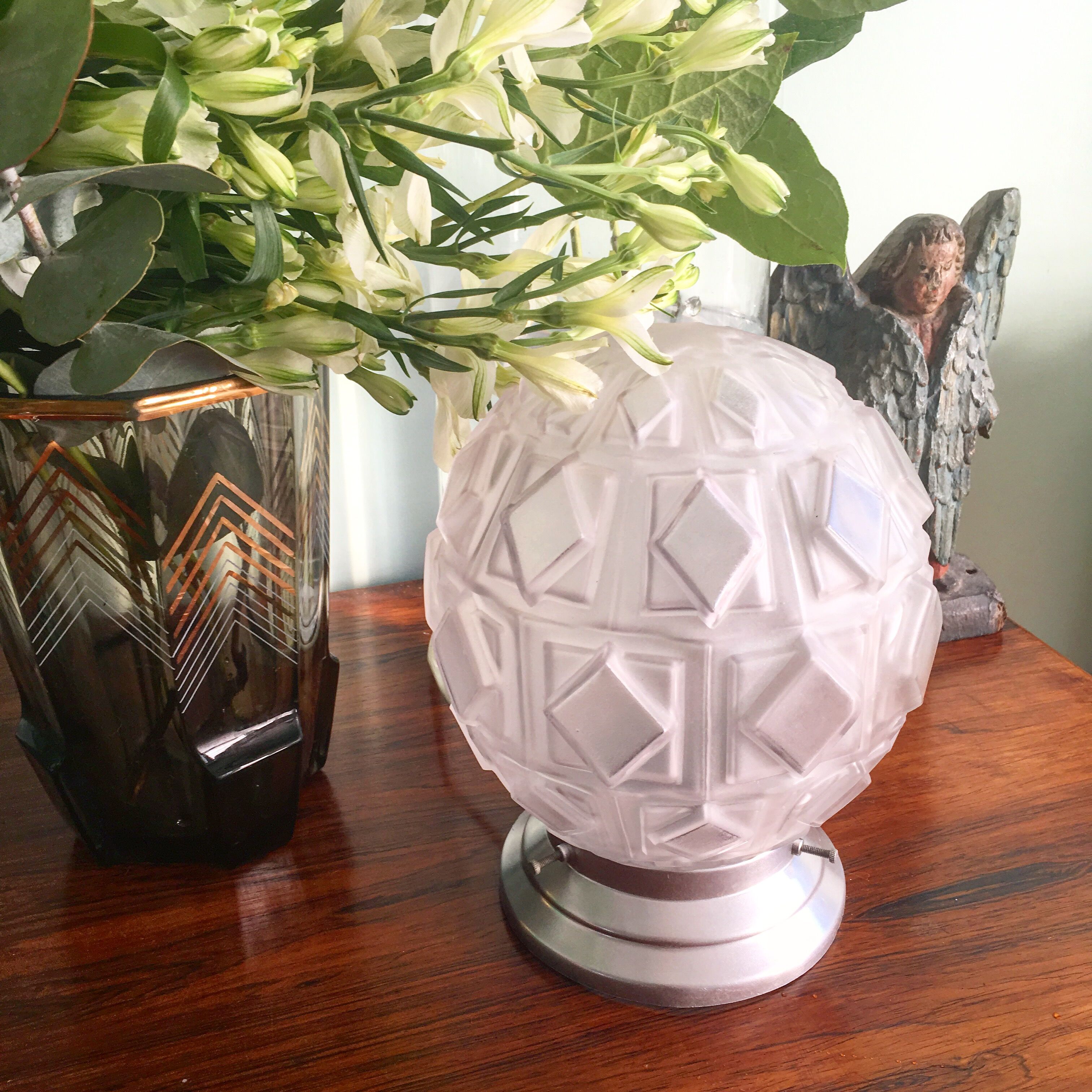 Lamp art deco mirror