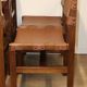 Series of 6 vintage Maison Regain chairs in leather and wood, 1960s