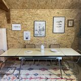 Yellow formica table