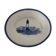 Plat ovale xl décor phare