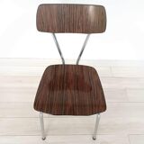 Pair of chairs Formica imitation wood