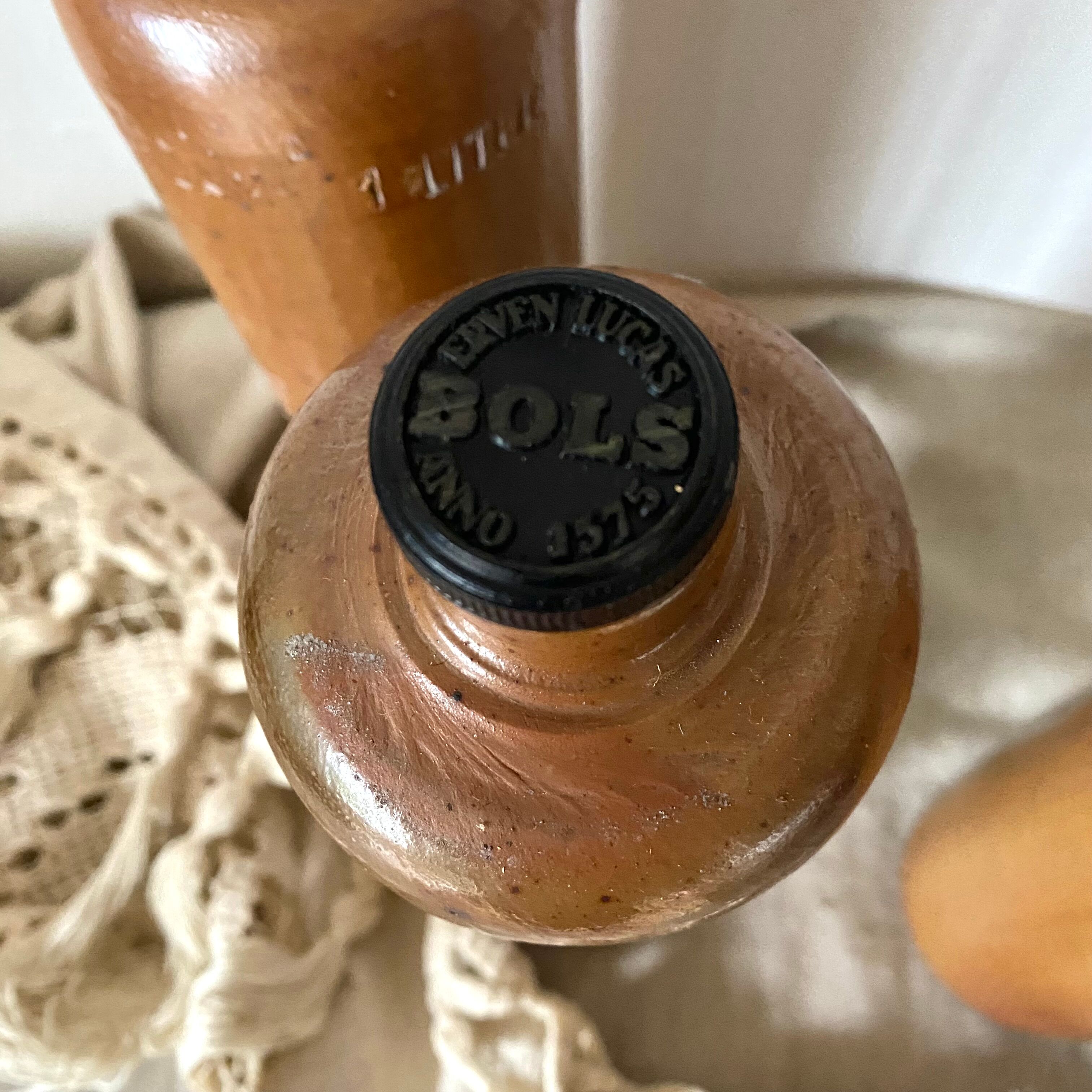 Antique stoneware bottles Erven Lucas Bols Het Lootsje Amsterdam