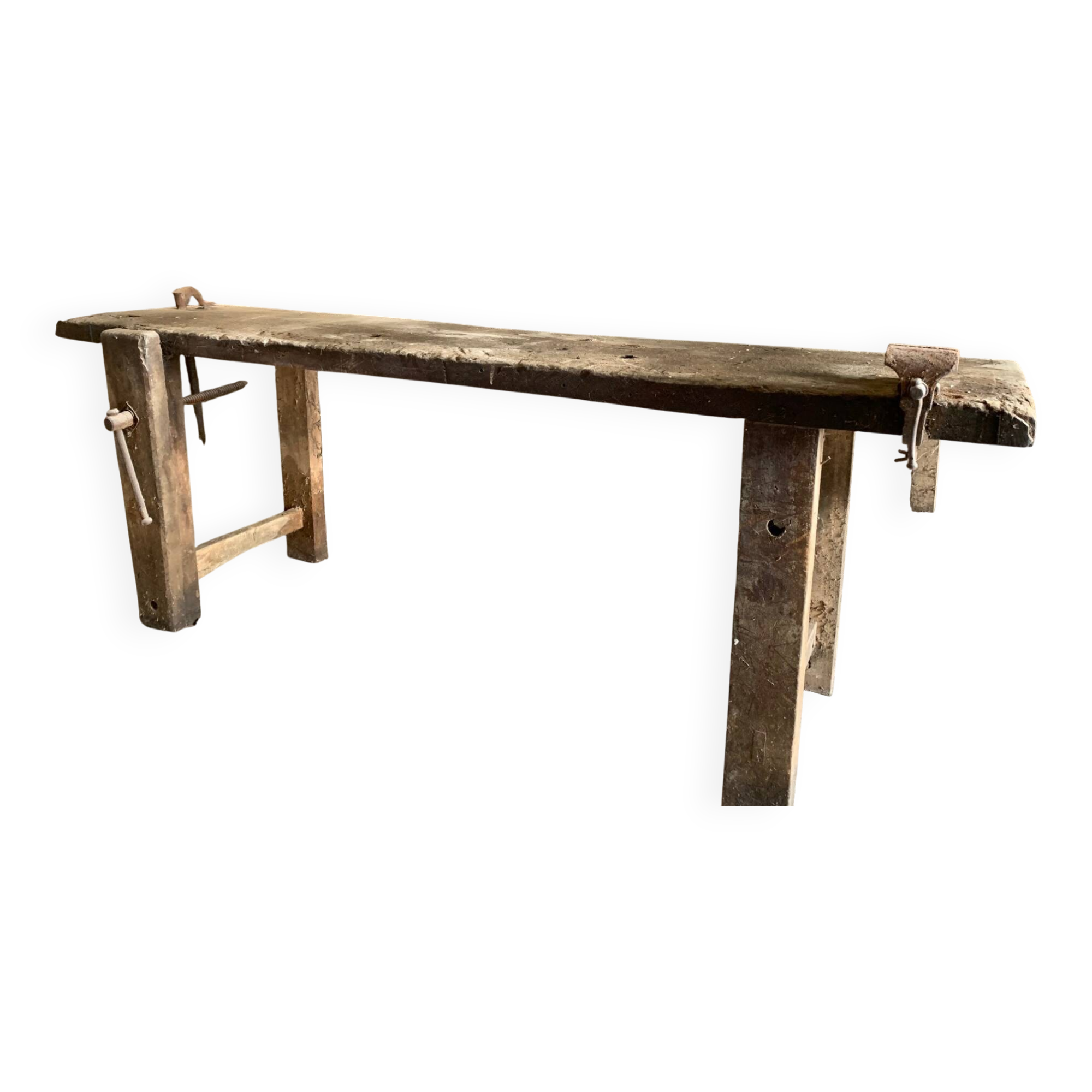 Solid wood workbench