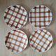 La Redoute x Selency set of 4 brown dessert plates