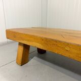 Brutalist sturdy hardwood coffee table 1960’s