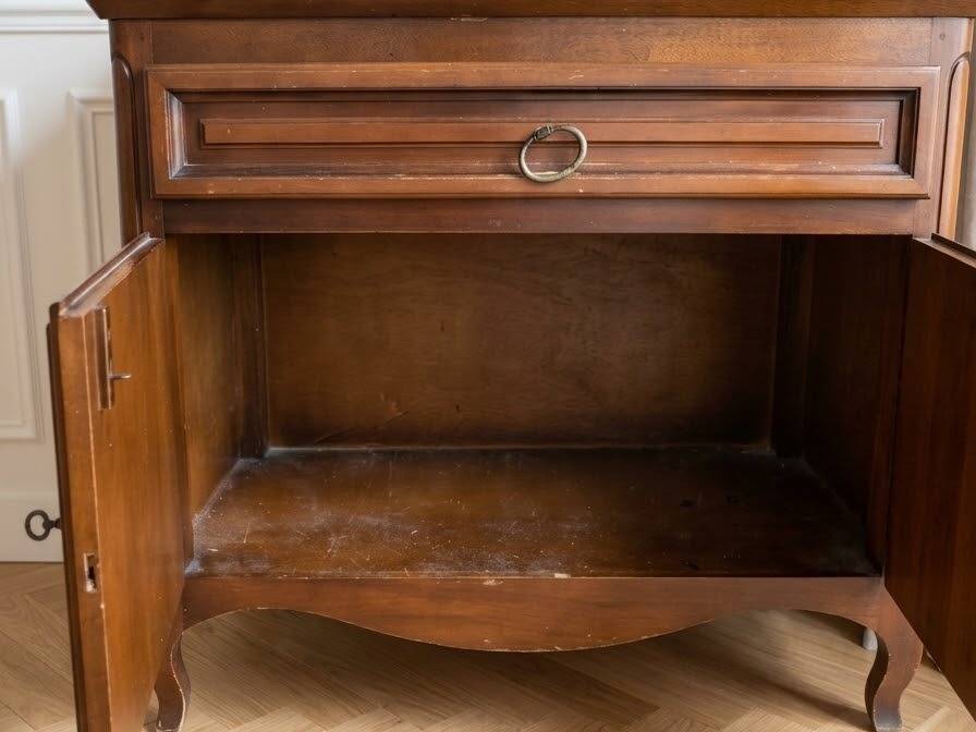 Louis XV style secretary in cherry wood