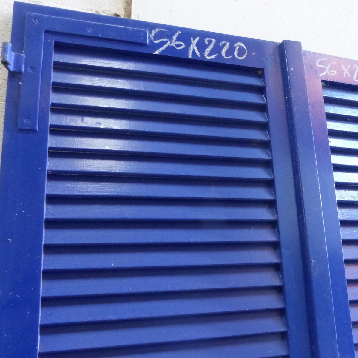 Wooden shutters 2 swings L 56 H 220