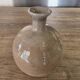Small round vase soliflore, crackled glazed stoneware, ceramist seal.