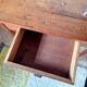 Solid wood table - vintage wooden desk with drawer
