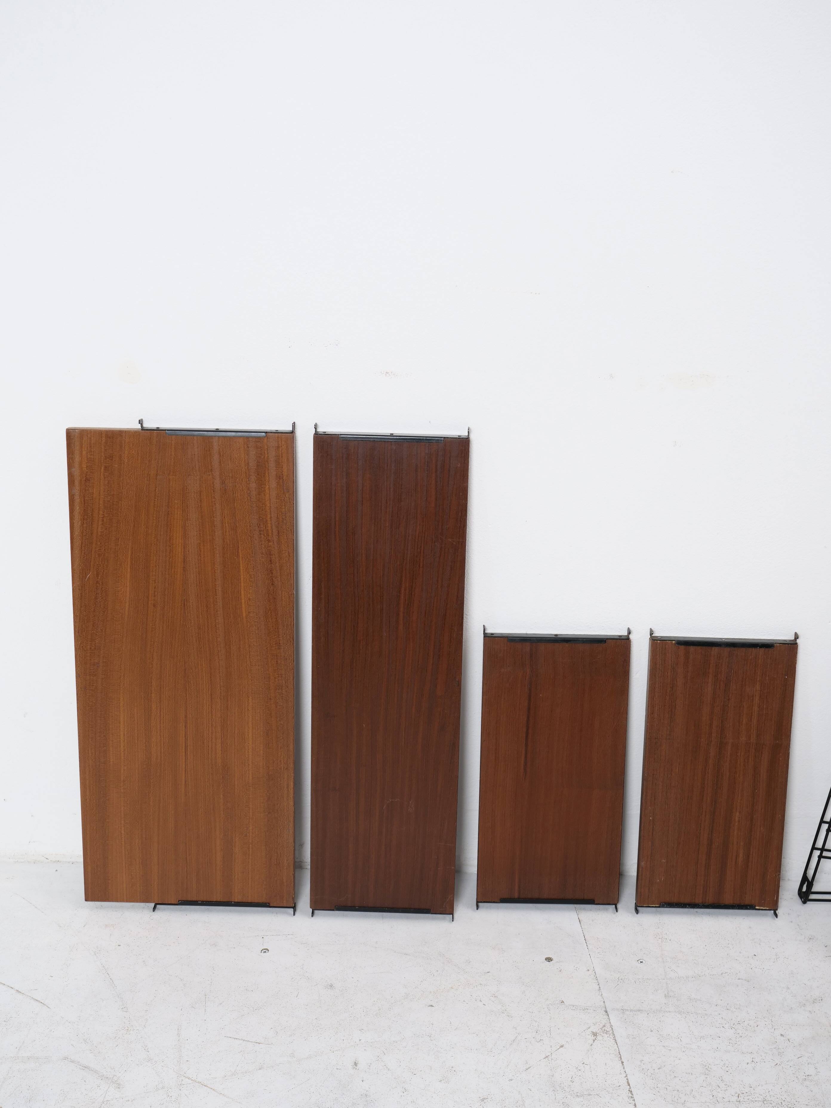 Tomado teak wall shelf