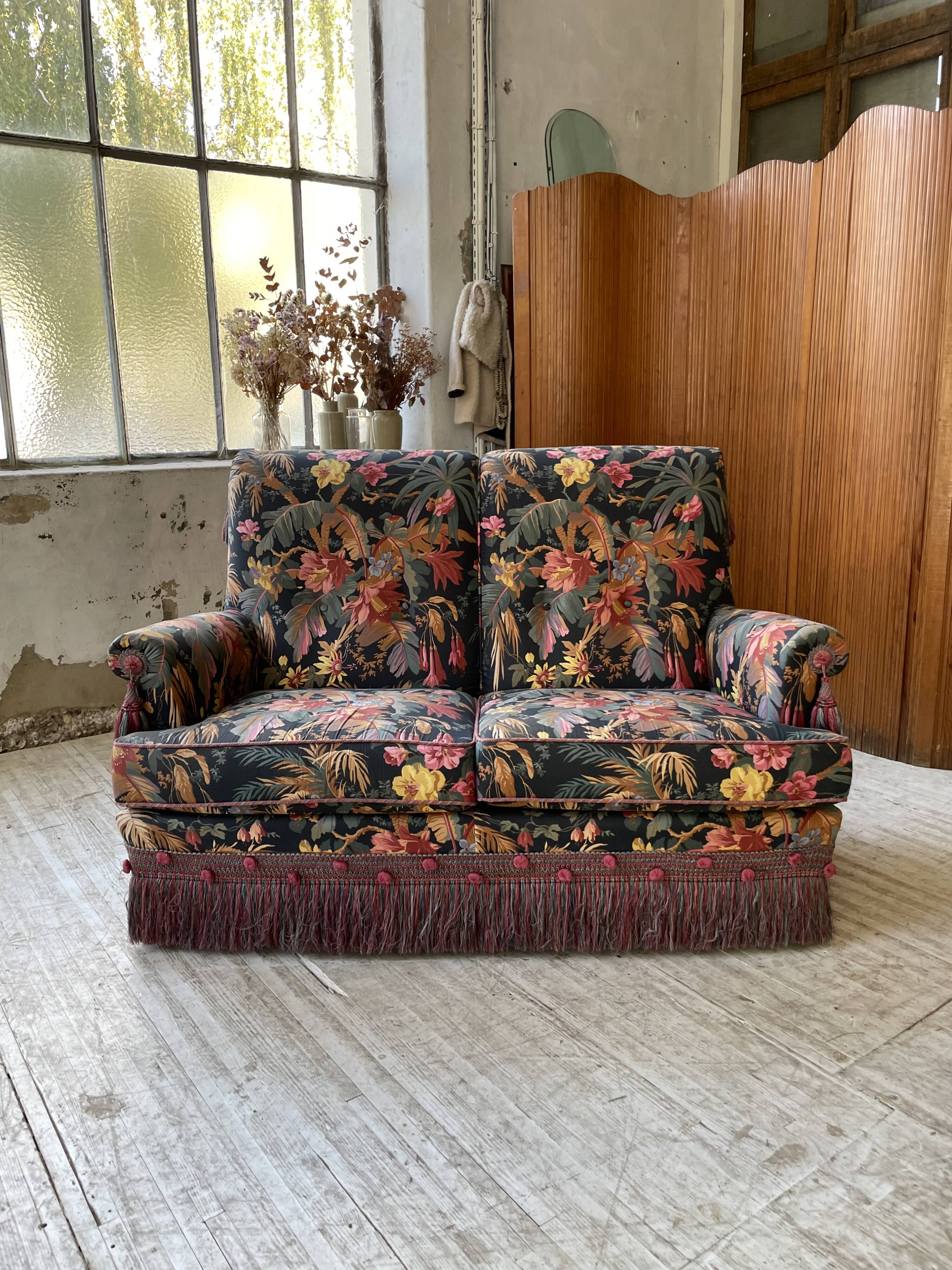 Jean Roche floral sofa