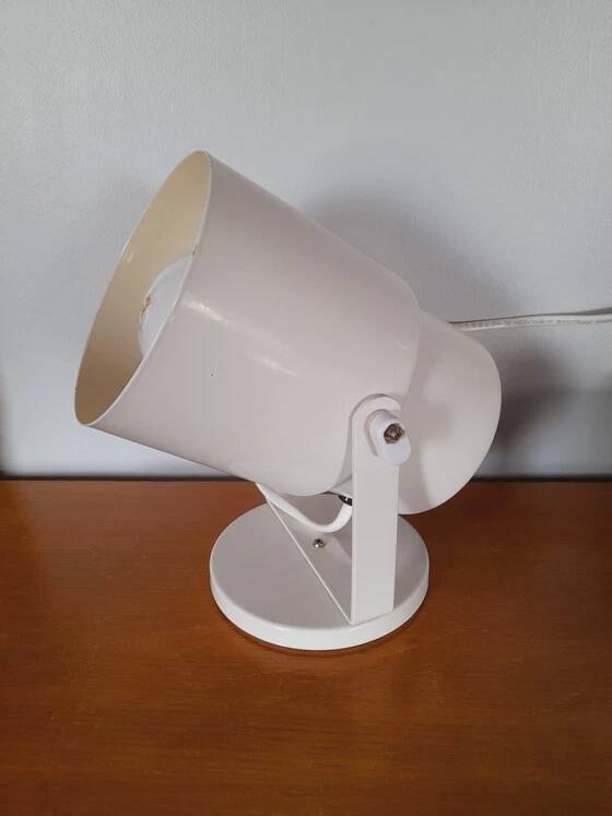 Pair of lacquered metal spotlights from the 1970s.