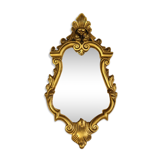 Miroir bois doré 48 x 27 cm