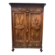 Napoleon III style wardrobe in solid walnut, 19th century