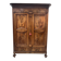 Napoleon III style wardrobe in solid walnut, 19th century