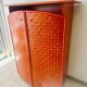Small bamboo and rattan wardrobe circa 1980