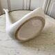 White swan pot cover in ceramic design 50s